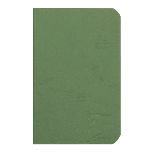 Clairefontaine Basic Staplebound - 3.5 x 5.5, Lined - Green