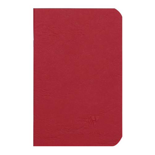 Clairefontaine Basic Staplebound - 3.5 x 5.5, Lined - Red