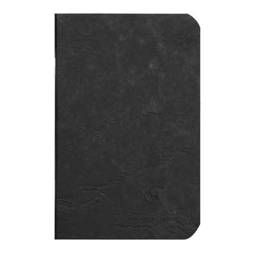 Clairefontaine Basic Staplebound - 3.5 x 5.5, Lined - Black