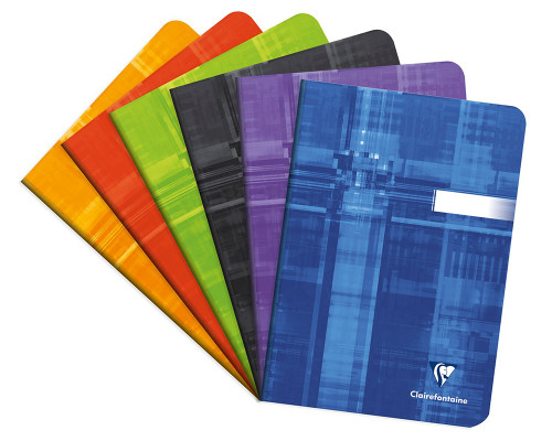 Clairefontaine Classic Staplebound Notebook - 6.5 x 8.25, Lined - Assorted - Spread