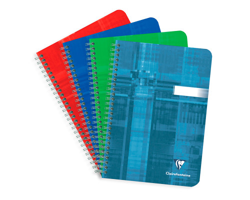Clairefontaine Classic Wirebound Notebook - 6.5 x 8.25, Graph - Assorted - Spread