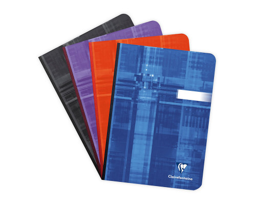 Clairefontaine Classic Clothbound Notebook - 6 x 8.25, Graph - Assorted - Spread
