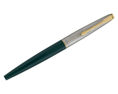 Parker 45 Fountain Pen - Green, 14kt Medium Nib (2026-0617-49)