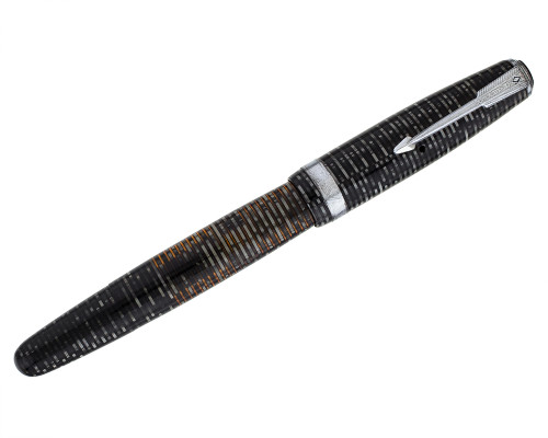 Parker Vacumatic Major - Silver Pearl, 14kt Medium Nib (2026-0617-57)