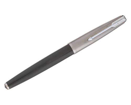 Parker 61 Fountain Pen - Grey, 14kt Broad Nib (2026-0709-07)