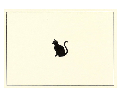 Peter Pauper Press Notecards - 5 x 3.5, Black Cat
