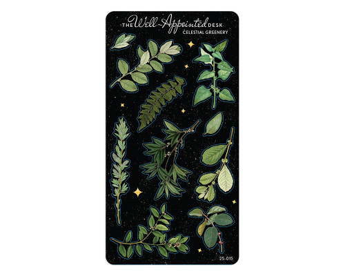 The Well-Appointed Desk Celestial Greenery Sticker Sheet