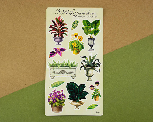 The Well-Appointed Desk Indoor Gardener Sticker Sheet