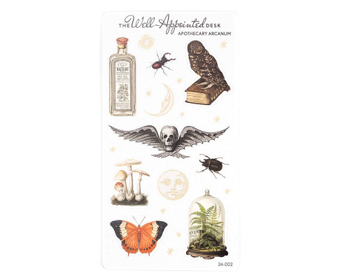 The Well-Appointed Desk Apothecary Arcanum Sticker Sheet