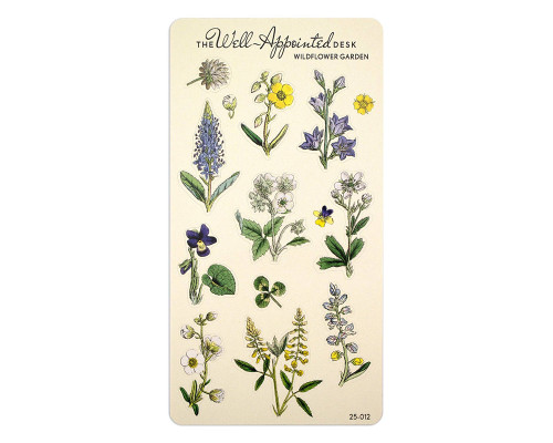 The Well-Appointed Desk Wildflower Garden Sticker Sheet