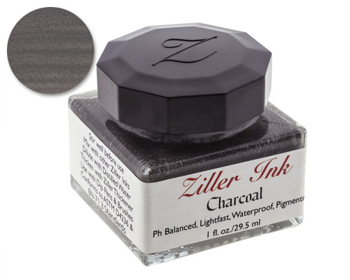 Ziller Charcoal Dip Pen Ink (1oz Bottle)