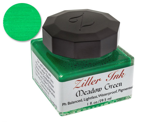 Ziller Meadow Green Dip Pen Ink (1oz Bottle)
