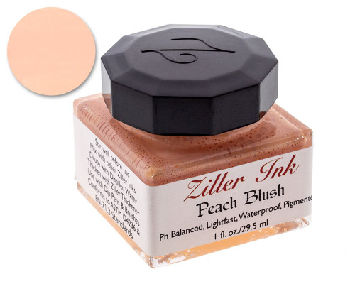 Ziller Peach Blush Dip Pen Ink (1oz Bottle)