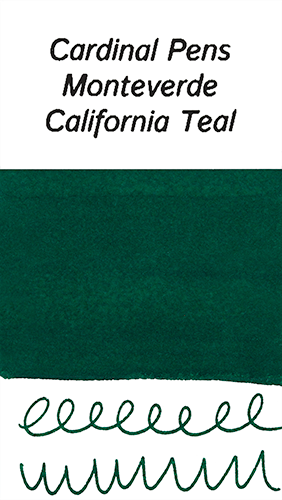 Monteverde California Teal Ink Sample (4ml Vial)