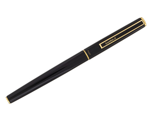 Pilot Grandee L Fountain Pen - Black with Gold Trim, 14kt Fine NIb (2026-0827-05)