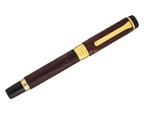 Sailor Kabazaiku Fountain Pen - Cherry Bark with Gold Trim, 14kt Fine Nib (2026-0827-15)