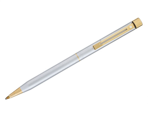 Sheaffer Targa 1001xgs Ballpoint - Stainless Steel with Gold Trim (2026-0916-02)
