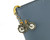 Cardinal Pens Bookmark - Gold, Bike - In Book