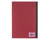 ProFolio Oasis Notebook - A5, Red - Back