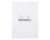 Rhodia No. 13 Staplebound Notepad - A6, Graph - Ice White