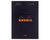 Rhodia No. 13 Staplebound Notepad - A6, Lined - Black