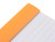 Rhodia No. 13 Staplebound Notepad - A6, Lined - Orange - Close Up