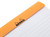 Rhodia No. 16 Staplebound Notepad - A5, Lined - Orange - Close Up
