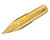 Unmarked Gold Plated Steel Pen Nib