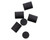 Retro 51 Pencil Eraser 6pk - Black - Loose