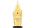 Esterbrook #6 Steel Nib Unit - Gold, Medium - Close Up