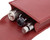 Lamy 3 Pen Nappa Leather Case - Red - Open