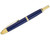 Pilot Vanishing Point Fountain Pen - Blue with Gold Trim - Profile