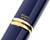 Pilot Vanishing Point Fountain Pen - Blue with Gold Trim - Imprint