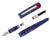 Edison Comet Fountain Pen - Cobalt Magma - Open