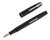 Waterman Lever Filler - Black with Silver Trim, 14kt Extra Fine Nib (2025-0701-41) - Open