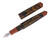 Newton Pens - Brown Mottled Ebonite, Steel Medium Nib (2025-0701-538) - Open