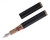 Newton Pens - Black Tan Red and Blue Mottled Ebonite, Steel Fine Nib (2025-0701-539) - Open