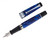 Aurora Optima Fountain Pen, Blue with Chrome Trim - 14kt EF Nib (2025-0701-549) - Open