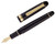 Platinum 3776 Century Fountain Pen - Black with Gold Trim, 14kt Medium Nib (2025-1212-37) - Open