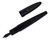 Pineider Tempi Moderni Fountain Pen - Black, Steel Medium Nib (2025-1226-07) - Open
