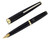 Platinum Pocket Pen - Black with Gold Trim, 18kt Fine Nib (2026-0206-05) - Open