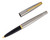 Parker 45 Flighter Fountain Pen - Stainless Steel, 14kt Medium Nib (2026-0331-02) - Open