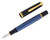 Pelikan M600 Fountain Pen - Blue Stripe, 14kt Broad Nib (2026-0415-02) - Open