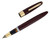 Sheaffer Fat Touchdown Fountain Pen - Burgundy, 14kt Extra Fine Nib (2026-0617-10) - Open