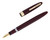 Sheaffer Admiral Snorkel Fountain Pen - Burgundy, 14kt Extra Fine Nib (2026-0617-14) - Open