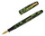 De La Rue Lever Filler Fountain Pen - Green Marble, 14kt Fine Nib (2026-0617-33) - Open