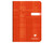 Clairefontaine Classic Staplebound Notebook - 6.5 x 8.25, Graph - Assorted - Red