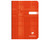 Clairefontaine Classic Staplebound Notebook - 6.5 x 8.25, Lined - Assorted - Red