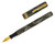 Diamond Point Fountain Pen - Grey Marble with Yellow Stripe, Steel Fine Nib (2026-0617-65) - Open
