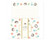Hanko Letter Set - Hedgehog & Flowers